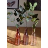 Kép 2/2 - Üveg palack  - pink - 18 cm