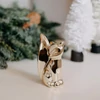 Kép 1/2 - Karácsonyi dekoráció - arany róka - 1 - 10 cm
