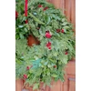 Kép 3/4 - Ünnepi ajtókopogtató és koszorú - hello grinch - 45 cm