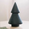 Kép 1/2 - Karácsonyi dekoráció - matt fekete fenyő - 26 cm