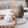 Kép 1/4 - Őszi dekoráció - kerámia makk - 12 cm