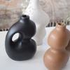 Kép 1/7 - Váza - amorf - fekete - 20 cm