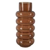 Kép 1/6 - Váza - üveg, barna, michelin formájú - 35 cm