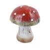 Kép 1/2 - Őszi dekoráció - gomba - rusztikus - piros - nagy - 14 cm