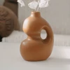Kép 1/7 - Váza - amorf - barna - 20 cm