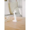 Kép 3/3 - fehér fém húsvéti nyuszi 
