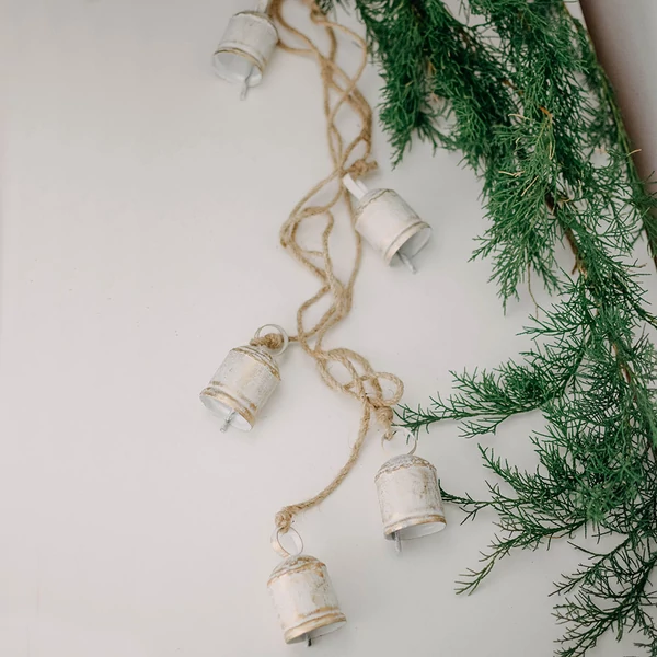 antik fehér kolomp füzér