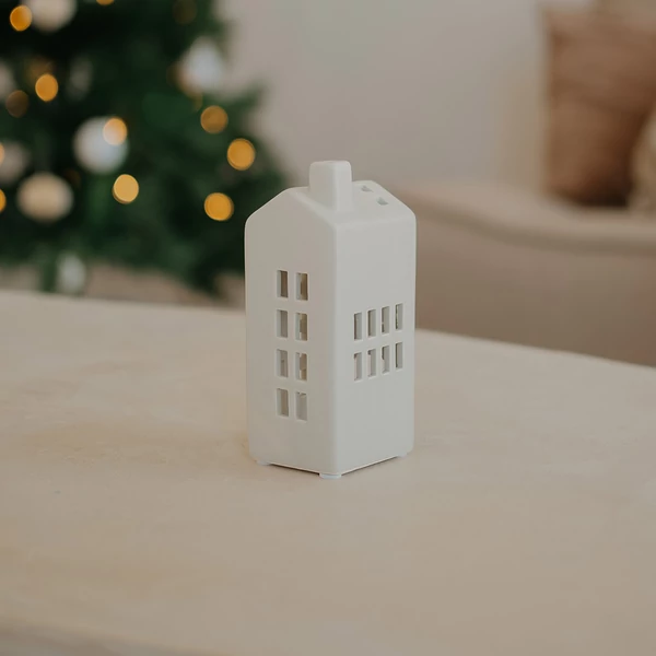 Matt házikók - szürke - 15 cm