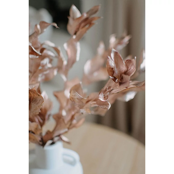 Szárazvirág - nagylevelű ruscus - rosegold