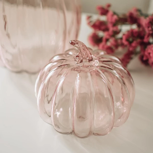 Üveg tök - pink - 15 cm
