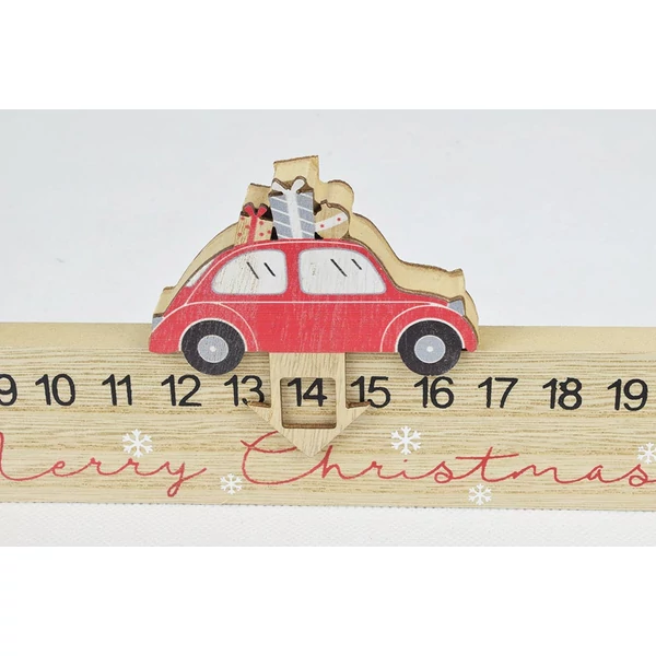 Adventi naptár - kisautós - 39 cm