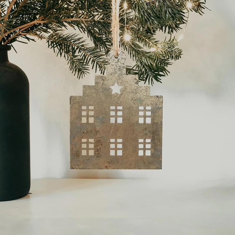 karácsonyfadísz, házikó