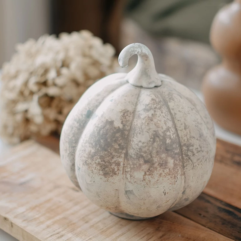 Üveg tök - 17 cm | őszi dekoráció