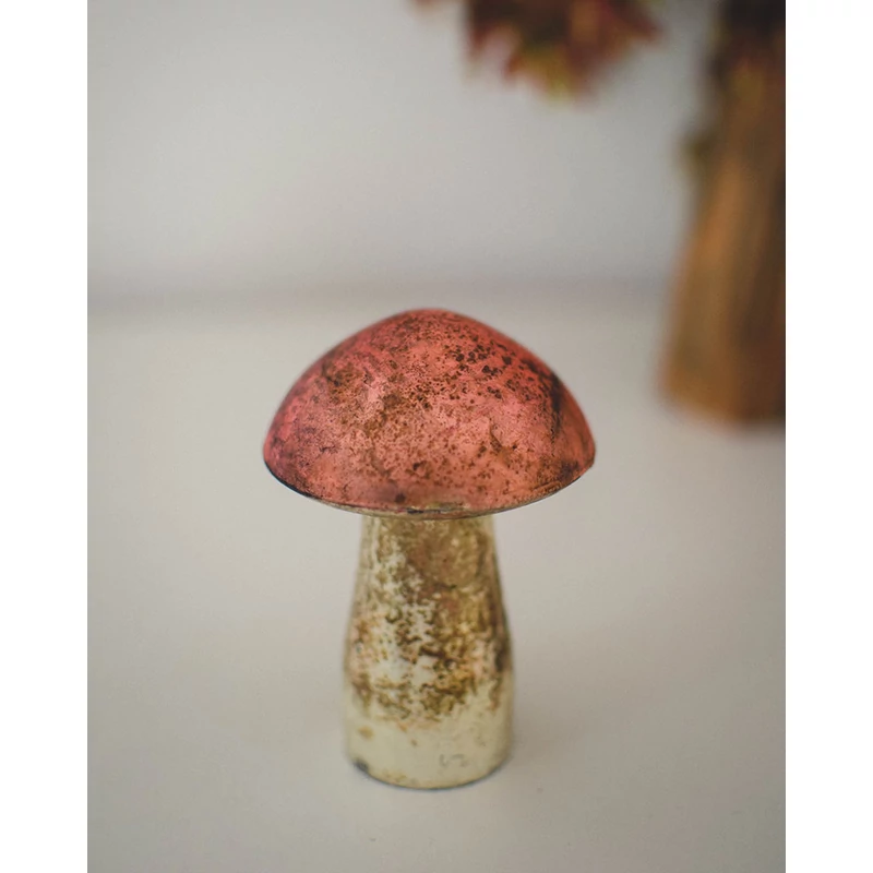 üveg gomba dekoráció