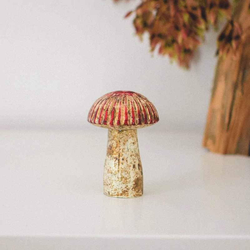 üveg gomba dekoráció