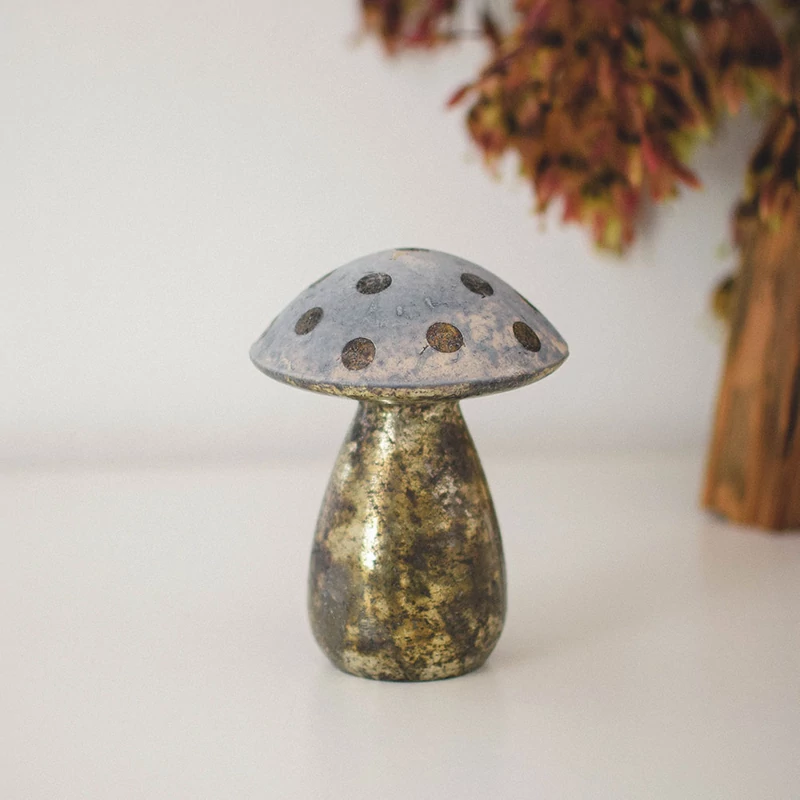 üveg gomba dekoráció