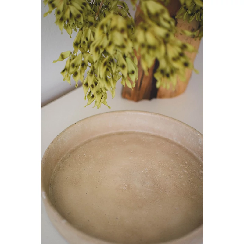 bézs kőkerámia tál