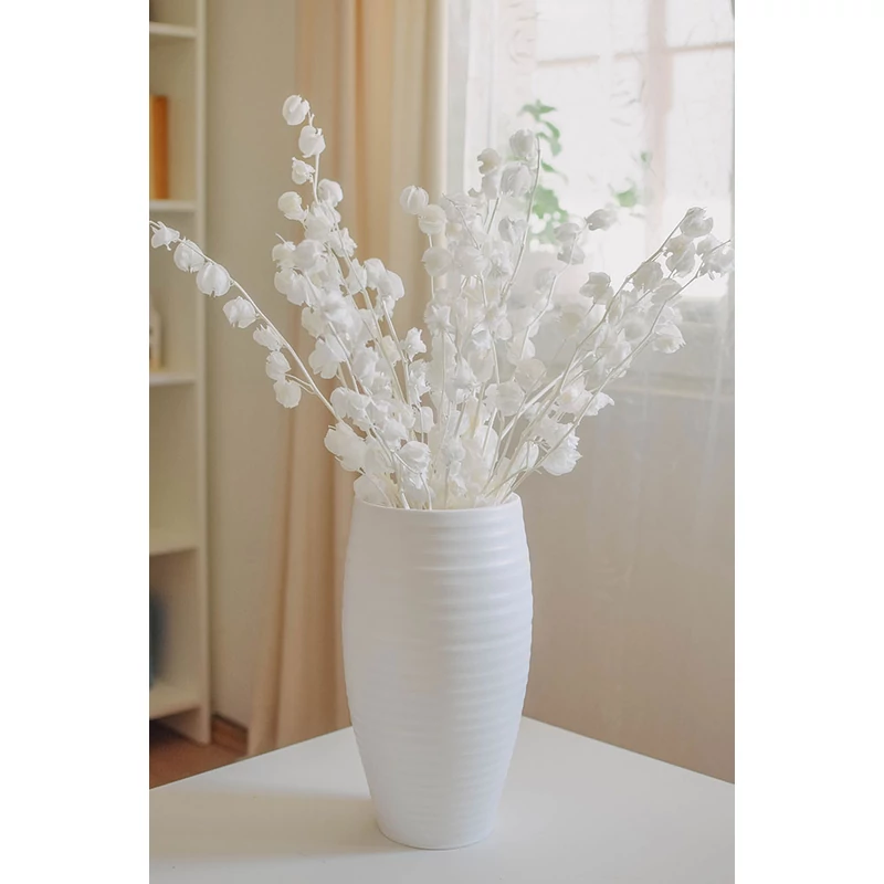 váza (fehérített physalis-szal)