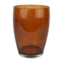 Kép 1/3 - Váza - üveg, barna, egyszerű - 20 cm