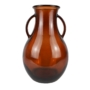 Kép 1/7 - Váza - nagy - barna üveg, két füllel - 32 cm
