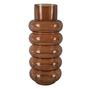 Kép 1/6 - Váza - üveg, barna, michelin formájú - 35 cm