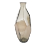 Kép 1/6 - Váza - üveg, barna, szögletes - 30 cm